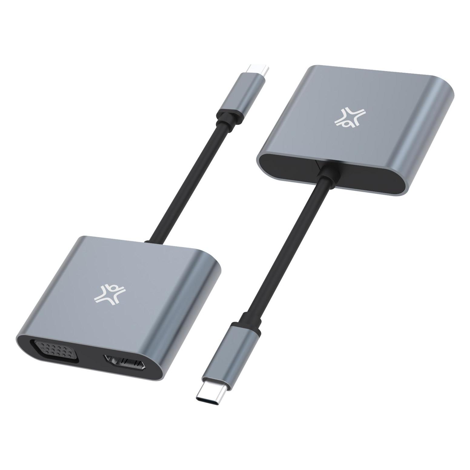 XtremeMac Type-C to HDMI & VGA Adapter (HDMI, VGA) (XWH-ACVH-13)