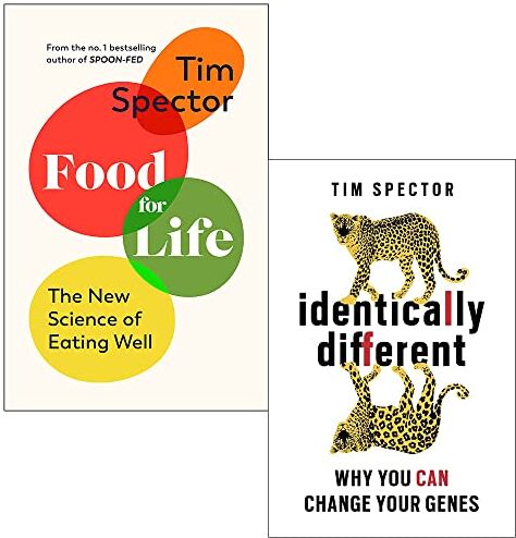 Jonathan Cape/W&N ltd Tim Spector Collection 2 Books Set (Food for Life The New Science of Eating Well & Identically Different)