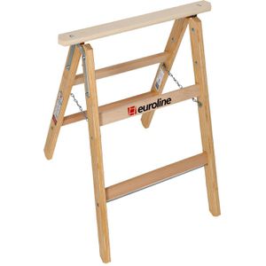 Euroline Arbeitsbock 1150102, 11501, bis 150 kg, 86 cm, klappbar, aus Holz