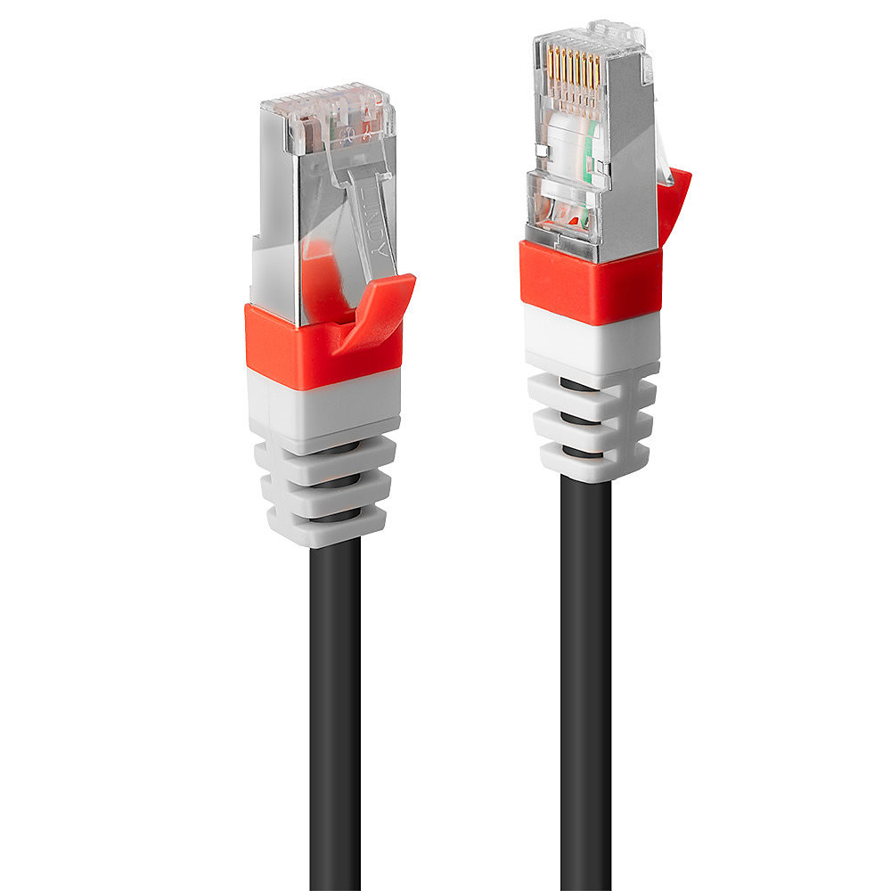 Lindy Cat6A Kabel zwart 0,30 m LOSH met testprotocol