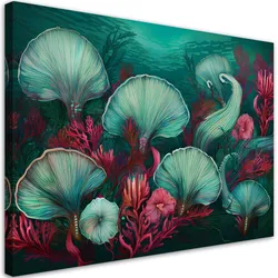 LEINWANDBILD Korallen-Meer-Ozean-Pflanzen 90x60cm