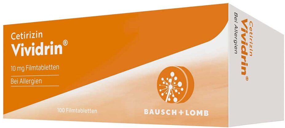 Cetirizin Vividrin - Schnell wirksame Allergietabletten 100stk