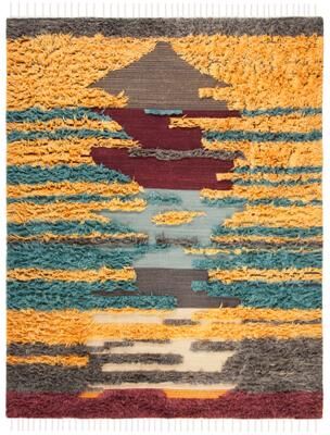 SAFAVIEH Hand-knotted Kenya Khloe Southwestern Tribal Wool Rug