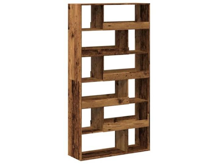 HFXHIJXQ Raumteiler Altholz-Optik 100x33x187,5 cm Standregal Holzwerkstoff Vielseitiger Akzent für Wohnzimmer und Büro mit 12 offenen Fächern für Bücher sowie Dekoration, einfache Pflege.