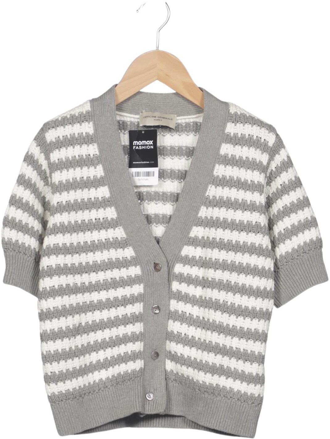 Officine Generale Damen Strickjacke, Mehrfarbig, Gr. M, Baumwolle - Second Hand