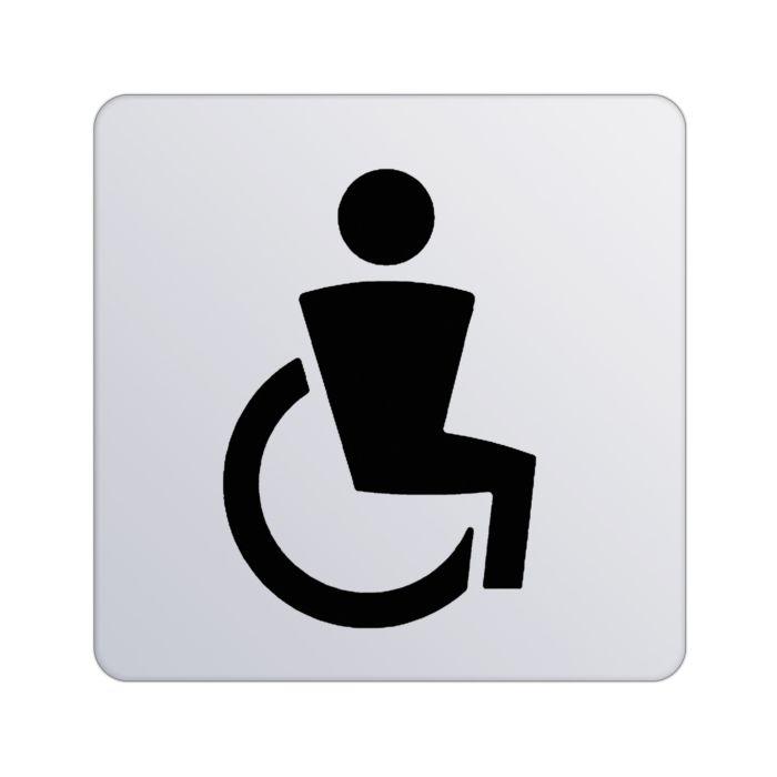 Keuco Türschild Plan 14968010000 Symbol Behinderte, verchromt