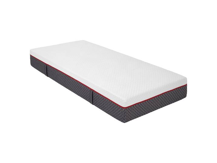 5-Zonen Taschenfederkernmatratze 120 x 200cm Polyester Schwarz/Weiß