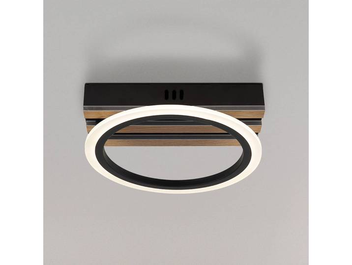 Globo LED Deckenlampe Blevins, schwarz, für Wohn- / Esszimmer, Metall, Modern, LED Deckenleuchte