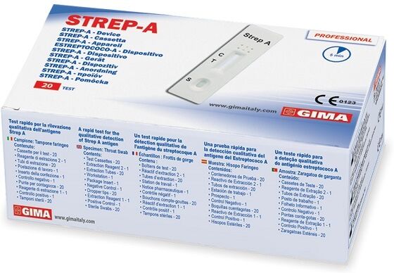 Gima Test Strep A Streptoc Cassetta