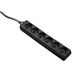 00030393 Steckdosenleiste 6-fach 1,4m Schwarz