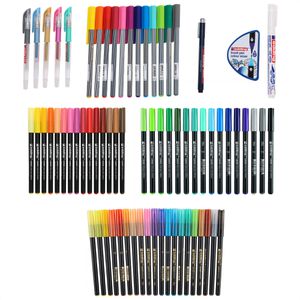Edding Schreibset 1340 Colour Happy Big Box, 70-teilig, Filzstifte, Fineliner, Brush-Pen, Gelschreiber & Farbmixer