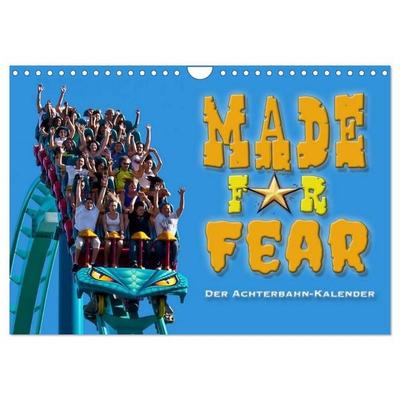 Made for Fear - Der Achterbahnkalender (Wandkalender 2027 DIN A4 quer), CALVENDO Monatskalender