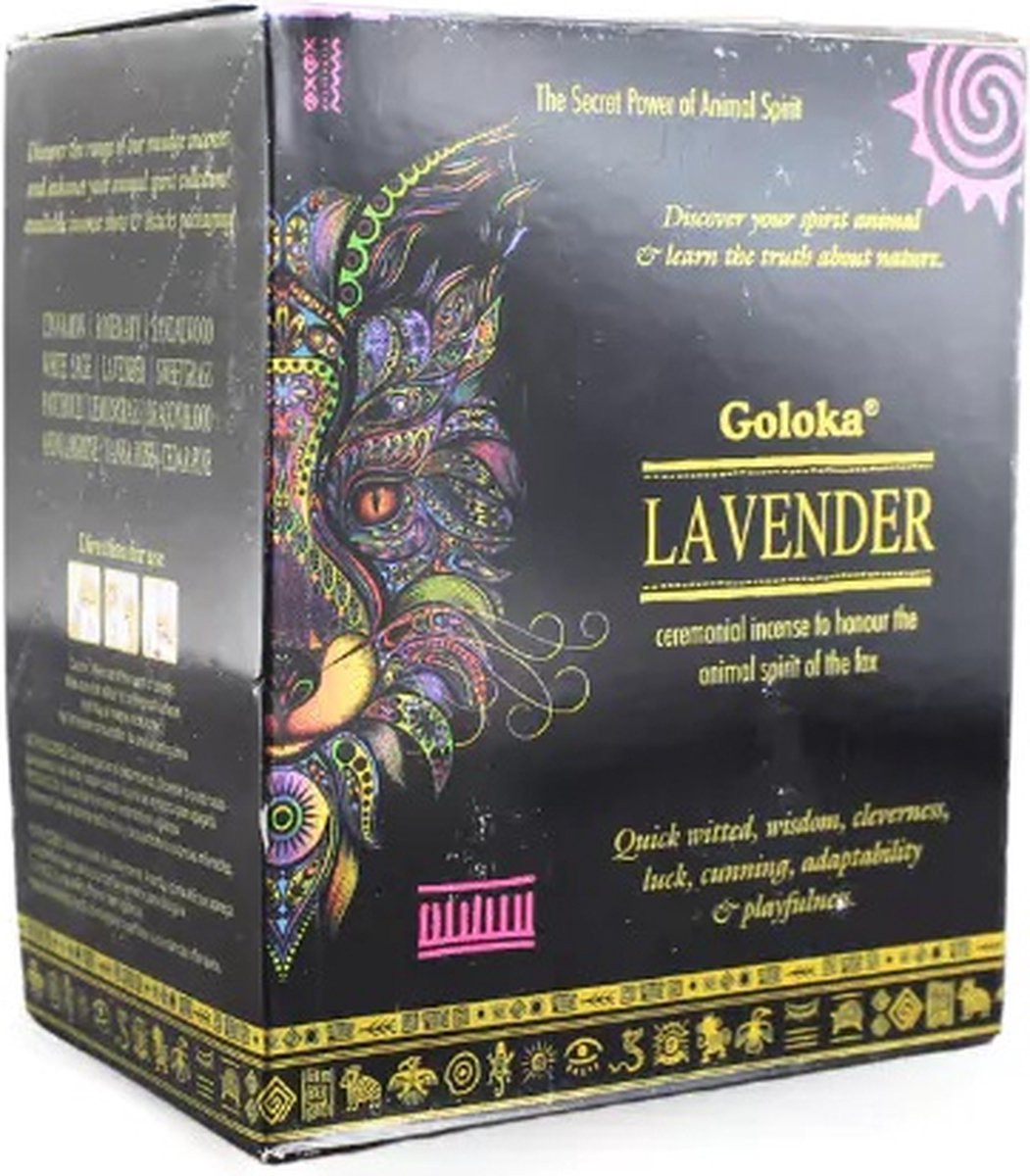 Goloka Lavendel Wierook Kleine Wierookstokjes 12 Doosjes