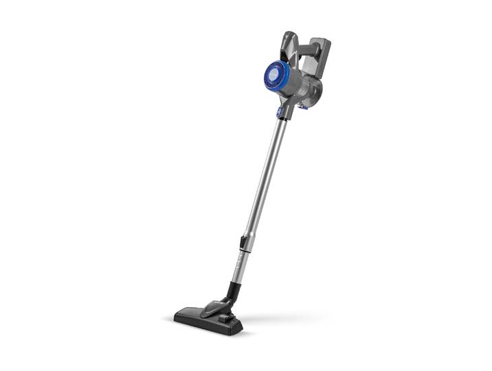 CLEANMAXX Akku-Hand-und Stielstaubsauger Anthrazit/Blau , blau (anthrazit, blau), B:12,8cm H:19,3cm, Akkusauger, Akku-Hand-und Stielstaubsauger