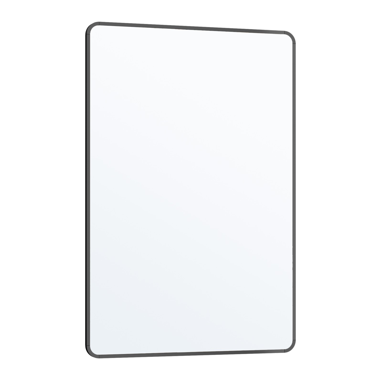 SONGMICS Badezimmerspiegel, rechteckiger Wandspiegel mit Aluminiumrahmen, Sicherheitsfolie LWMB35010BD01