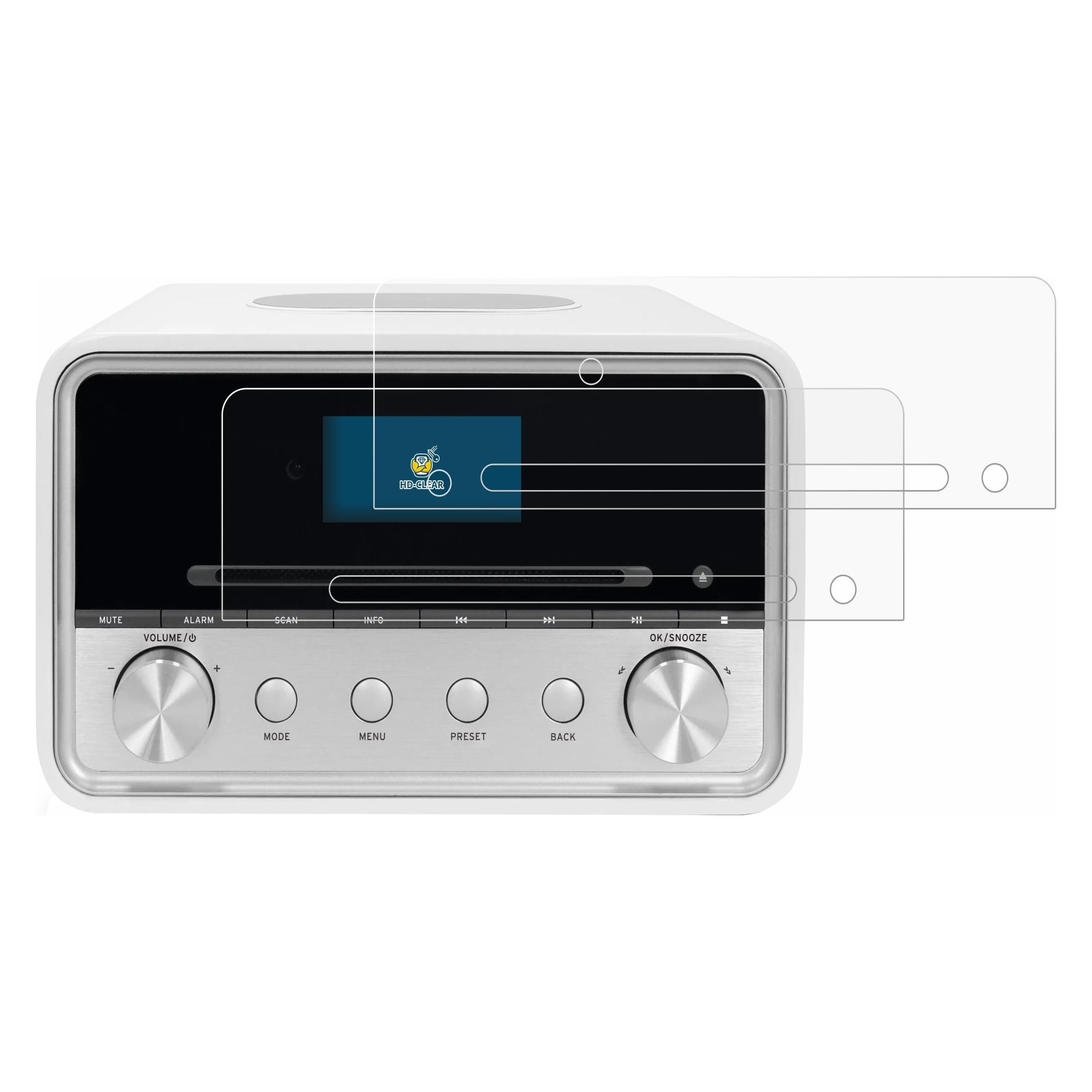 Brotect Schutzfolie für TechniSat Digitradio 586 Displayschutz Displayschutzfolie Folie Klar Transparent (1864452)