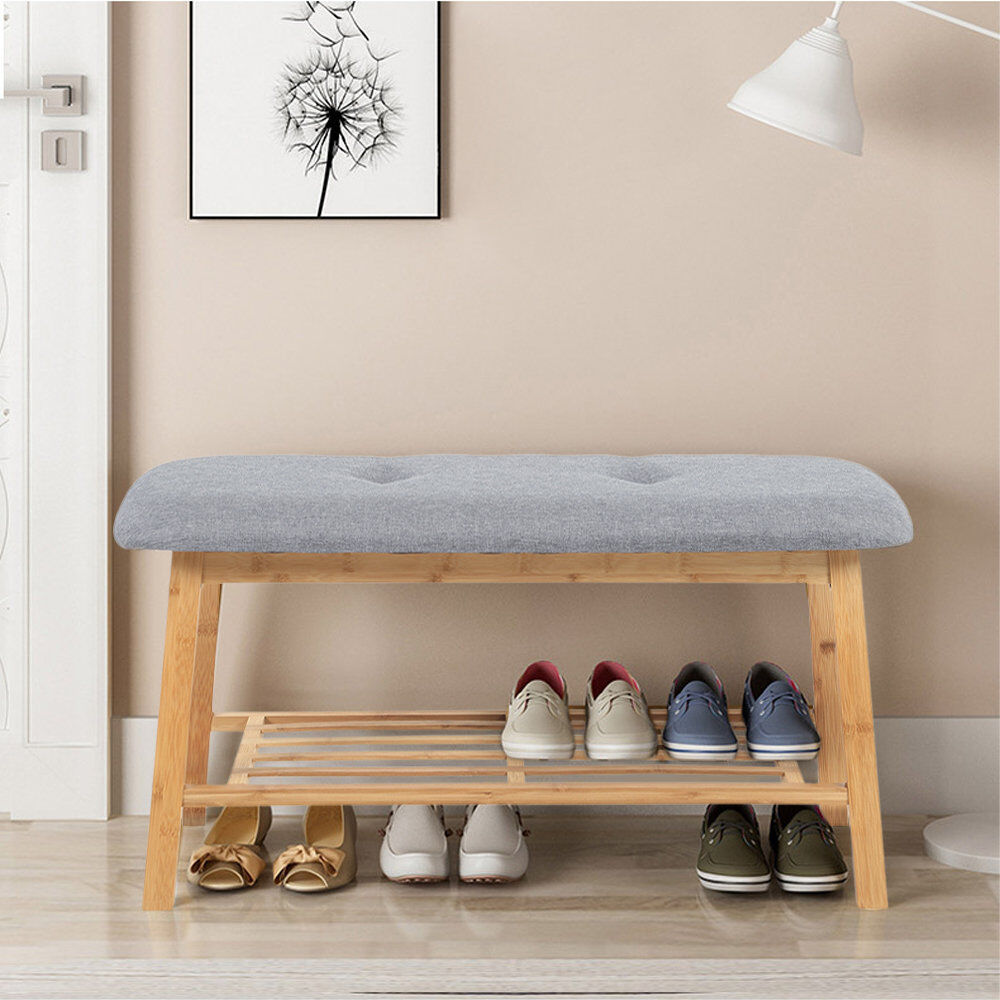 Norden Home Linen Upholstered Bench Yellow 40cm H X 90cm W X 30cm D