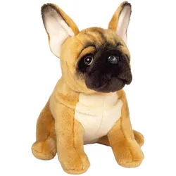 Teddy Hermann 919872 - Französische Bulldogge, Lieblingshunde-Plüschtier, 27 cm (22 cm)