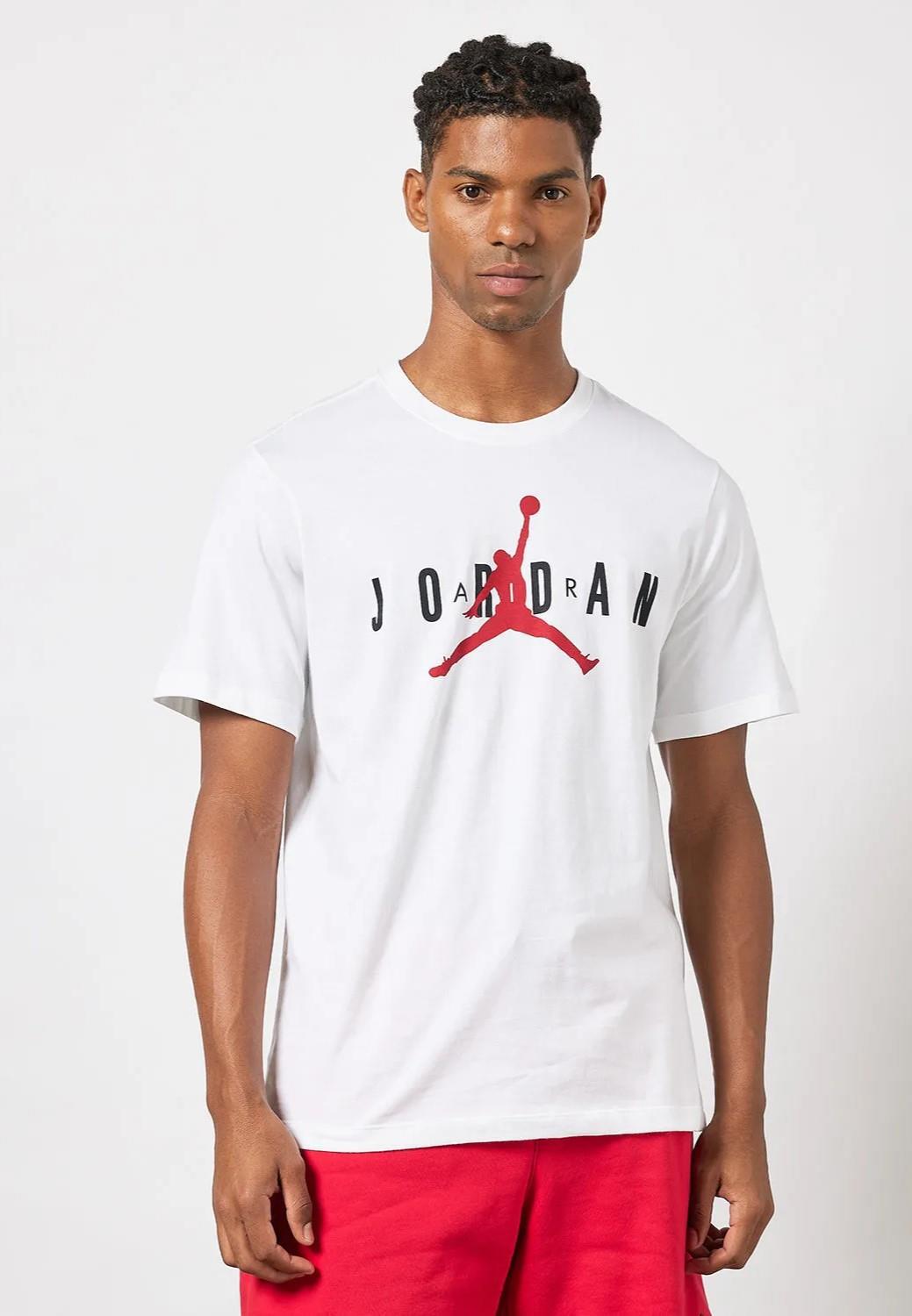 Nike Air Jordan Heren T-shirt in wit