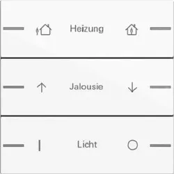 Gira Wippenset 3fach individuell für Tastsensor4 System 55 Reinweiß 576303