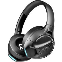 LogiLink BT0070 Over Ear Kopfhörer Bluetooth® Schwarz Mikrofon-Rauschunterdrückung Headset, Stirnband Gaming