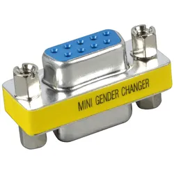 COM 991 - Gender Changer, Adapter, 2x 9-pol. D-Sub BU