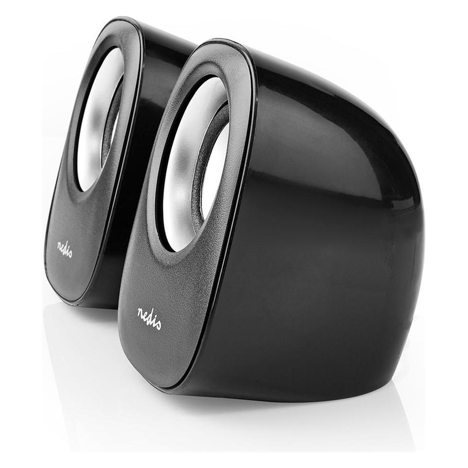 Nedis PC-Lautsprecher - schwarz/silber (CSPR10020BK)