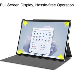 König Design Schutz Laptop Hülle für Microsoft Surface Pro 9 Case Full Cover Tasche Etuis Neu (Microsoft), Notebooktasche, Schwarz