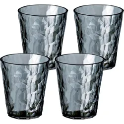 Club No. 1 Tritan Kunststoffgläser 250 ml, grau, 4 St.