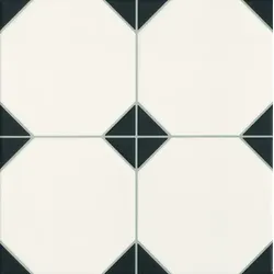 Realonda Octagon Bodenfliese black 33x33 cm matt OCTAGONBK