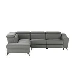 uno Ecksofa mit elektrischer Relaxfunktion Art , grau , Maße (cm): B: 271 H: 97 T: 219.0