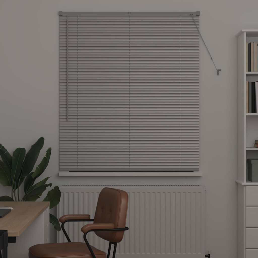 Latitude Run Horizontal/Venetian blind Silver 130cm L x 115cm W