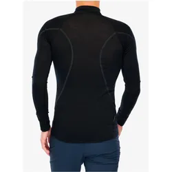 No Name, Herren, Funktionsshirt, Thermohemd Sensor Merino Active Tee LS Zip (L), Schwarz