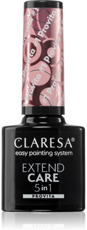 Claresa Extend Care 5 in 1 Provita Base Coat Gel For Gel Nails with regenerative effect shade #1 5 g