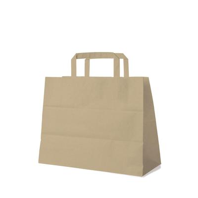GASTRO VEPATIM 250 Papiertragetaschen 27 x 32 x 16 cm mit EAN-Code braun