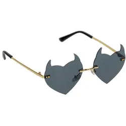 Brille "Hörner", schwarz