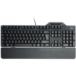 Dell KB813 Smartcard Reader USB Keyboard (US, Kabelgebunden), Tastatur, Schwarz