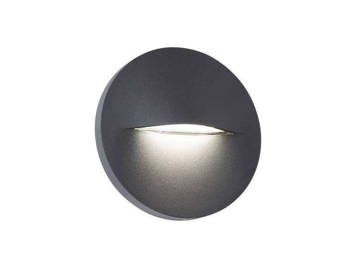 Viokef Aussenwandleuchte Vita, alu / grau / zink, Aluminium, Modern, Wandleuchte außen