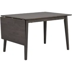 Esstisch Filippa aus Eiche, skandinavisches Design, klappbar, braun, 120/165 x 80 cm