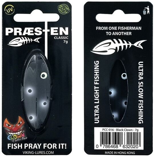 OG Lures Præsten Classic Clown Edition 7 Gr.-Black Clown