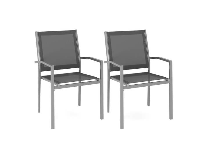 Gartenstuhl ZILLY 2er Set anthrazit