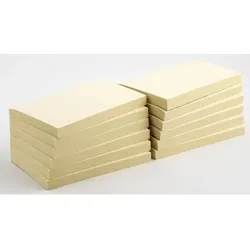 Viking 80% Recycelt Haftnotizen Rechteckig 127 x 76 mm Blanko Gelb 12 Stück à 100 Blatt