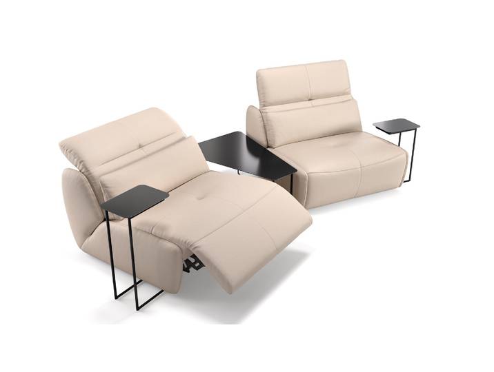 Leder Couch MODICA mit Sitzverstellung Kinosofa Heimkino