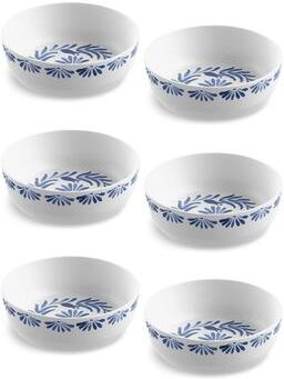 "Abode Homewares Azul Melamine Dinner Bowl - Blue - 7.4"" - Set of 6"