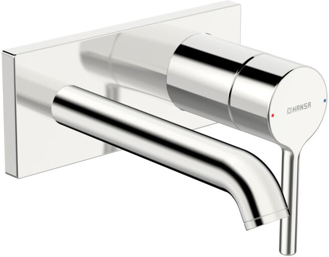 Hansa HANSAVANTIS Style UP Mitigeur lavabo monocommande, montage mural, bec 179 mm, chrome (54802107)