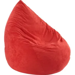 linke licardo Sitzsack Microvelour rot 90 cm hoch