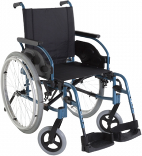 Invacare Cadeira de Rodas Pneumática Azul T50,5 1 un