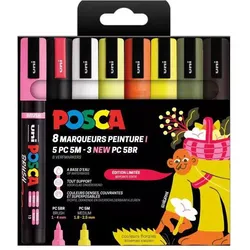 Uni Posca, Marker, PC5M Marker Set Blumenfarben - 8 Stück. (8x)