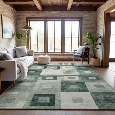 Addison Rugs Premium Washable Super Soft Blocky Contemporary Mayfield Rug