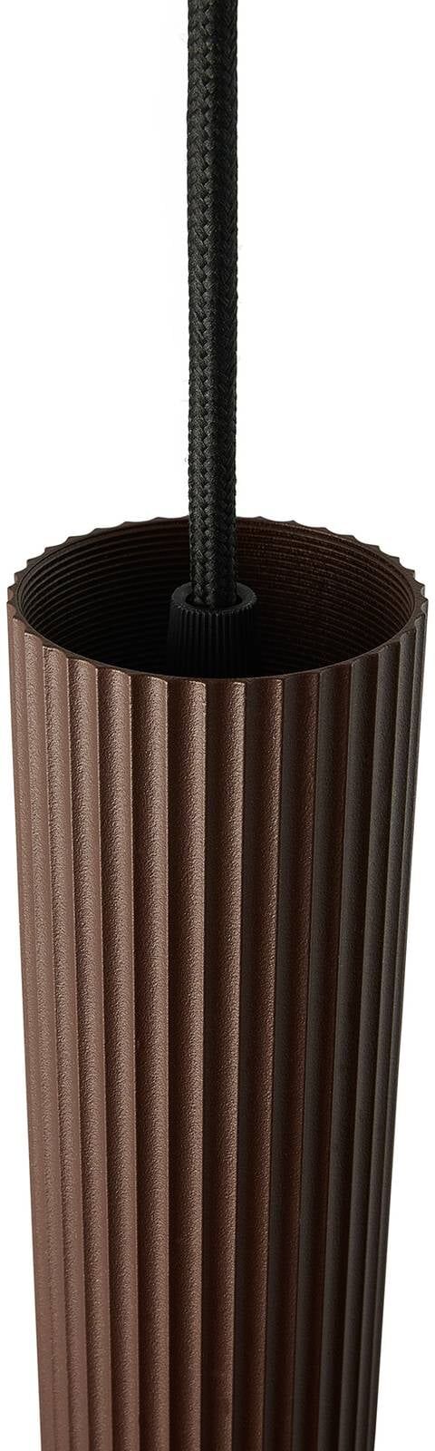 Nordlux Lámpara colgante Vico, atenuable, Marrón / Óxido, Salón / Comedor, Aluminio, Lámpara colgante